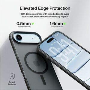 Belkin SheerForce Grip Series Case for iPhone Air - For Apple iPhone Air Smartphone - Anti-slip textured - Black - Translu