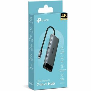 TP-Link UH7021C USB Tipo C Base de conexión para Monitor, Computadora de escritorio, Portátil, Tablet PC, Smartphone - Cap