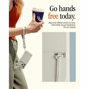 Spigen DA30S-LS Adjustable Phone Strap - Loop Attachment - Stone - Nylon, Fabric