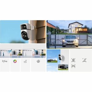 Tapo TC47 3 Megapixel Outdoor 2K Network Camera - Colour - 1 - 30.18 m Infrared/Color Night Vision - H.264 - 2304 x 1296 -
