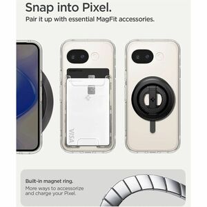 Spigen Ultra Hybrid Case for Google Pixel 10a Smartphone - Clear Graphite - Yellowing Resistant, Drop Resistant, Scratch R