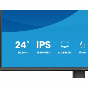 iiyama ProLite XB2493HSU-B1 24 Zoll Klasse Full HD LED-Monitor - 16:9 Format - Mattschwarz - 60,5 cm (23,8 Zoll) Viewable 