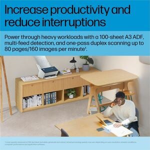 HP Scanjet Enterprise Flow 9000 s1 Sheetfed Scanner - 600 x 600 dpi Optical - 24-bit Color - 48-bit Grayscale - Greyscale 