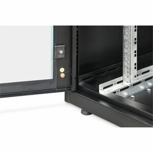 Digitus Unique Light 42U Bodenstehend Geschlossener Schrank Rackschrank für IT-Ausrüstung743 mm Regaltiefe - Schwarz - Sta