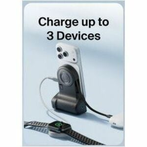 Belkin Stage PowerGrip CTA006 Lade-Kameragriff/Powerbank - Dunkelgrau - USB - Batterie - Tragbar