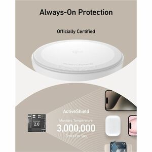 Caricatore a induzione ANKER MagGo A25M3 - Bianco, Argento - Per Dispositivo abilitato Qi2, iPhone, Smartwatch, AirPod, Ea