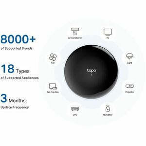 Tapo H110 Smart Home Hub - Alexa, Google Assistant, Siri - IEEE 802.11b/g/n - Bluetooth - USB - Schwarz, Weiß - Sirene