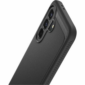 Spigen Rugged Armor Rugged Case for Samsung Galaxy A37 Smartphone - Carbon Fiber and Gloss Detailing - Matte Black - Matte