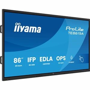 iiyama ProLite TE8615A-B2AG 2174,24 mm 4K UHD LCD Collaboration Display - ARM Cortex A72 + A53 - 8 GB - DeepContrast-IR+ -