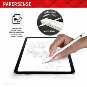 Displex PaperSense 5H PVC Displayschutz für Apple iPad Pro 11 (2024) - Transparent, Black Edge (Schwarz) - für 27,9 cm (11