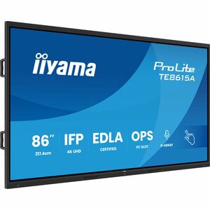 iiyama ProLite TE8615A-B2AG 2174,24 mm 4K UHD LCD Collaboration Display - ARM Cortex A72 + A53 - 8 GB - DeepContrast-IR+ -
