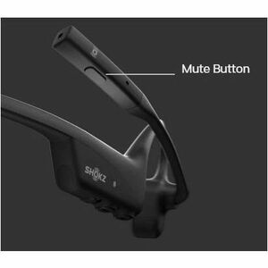 Shokz OpenComm2 Wireless Behind-the-head, Behind-the-ear Stereo Earset - Binaural - Open - 3000 cm - Bluetooth - 20 Hz to 