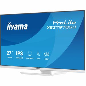 Moniteur LED iiyama ProLite XB2797QSU-W1 27" Classe WQHD - 16:9 - Blanc mat - 68,6 cm (27") Viewable - Technologie IPS - L