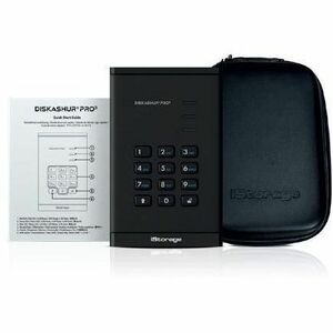 Kanguru diskAshur PRO3 1 TB Portable Hard Drive - External - TAA Compliant - Printer, Scanner, CCTV, Smartphone, Tablet, N