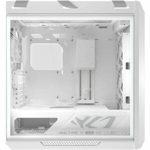 ROG Strix Helios II EATX mid-tower gaming case with dual tempered glass side panels, GPU support for up to 450mm in length