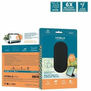 MOBILIS Edge Carrying Case (Folio) for 27.9 cm (11") Samsung Galaxy Tab A11+, Galaxy Tab A9+ Tablet - Black - Impact Resis