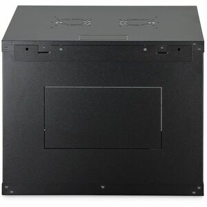 Digitus Dynamic-N 9U Wandmontierbar Geschlossener Schrank Rackschrank für Networking, Server - Schwarz - Stahl, Glas, Blec