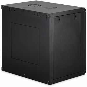 Digitus Dynamic-N 12U Wandmontierbar Geschlossener Schrank Rackschrank für Networking, Server - Schwarz - Stahl, Glas, Ble