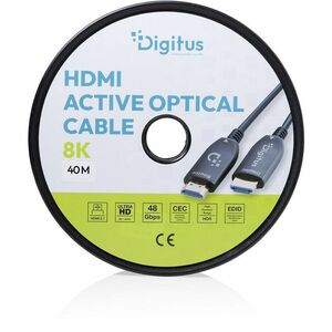 Digitus 40 m Hybrid Fiber Optic A/V Cable - 1 Unit - Cable for Audio/Video Device, DVD, DVD Player, Blu-ray Player, HDTV -