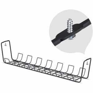 StarTech.com Cable Routing - Black - 1 - TAA Compliant - Cable Management Tray - 614.7 mm Length - Steel, Metal
