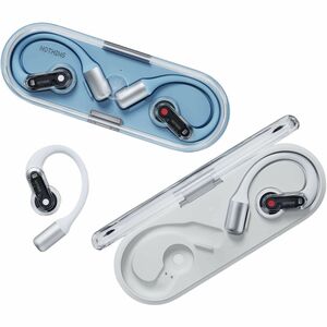 Nothing Ear (open) True Wireless Earbud, Open-ear Stereo Earset - Blue - Google Assistant, Siri - Binaural - Open - Blueto