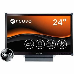 AG Neovo HX-2402 24" Class Full HD Rugged LCD Monitor - 16:9 - Black - 60.5 cm (23.8") Viewable - Vertical Alignment (VA) 