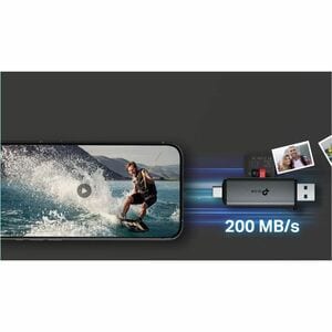 TP-Link UA430D Flash Drive/Flash Card Reader - USB 3.0 Type C - 1.95 TB Flash Drive - microSD, SD, SDHC, SDXC, microSDHC -