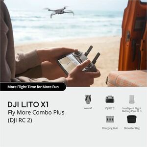 DJI Lito X1 Camera Drone - 2.40 GHz, 2.48 GHz, 5.17 GHz, 5.25 GHz, 5.73 GHz, 5.85 GHz - Battery Powered - Wi-Fi/Bluetooth - 1