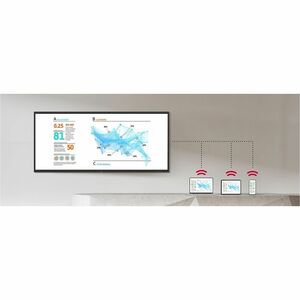 LG CreateBoard 105TR5WP-B 2667 mm 5K LCD Collaboration Display - ARM Cortex A76 + A55 - 8 GB - Infrared - Touchscreen - 21