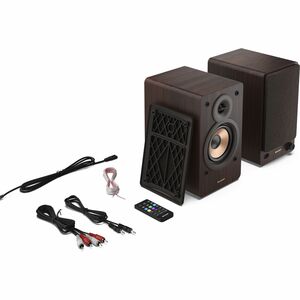 Sharp 2-WegeRegal-Lautsprecher Lautsprecher - 60 W RMS - Braun - Bluetooth - Kabellose Lautsprecher