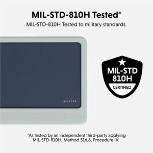HyperShield HS5561GL Case for Apple MacBook Neo - Clear, Grey - Crystal Clear - Drop Resistant, Scratch Resistant, Scuff R