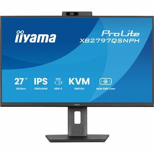 iiyama ProLite XB2797QSNPH-B1 27 Zoll Klasse Webcam WQHD LED-Monitor - 16:9 Format - Mattschwarz - 68,6 cm (27 Zoll) Viewa