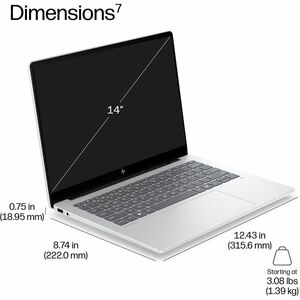 HP EliteBook 8 G2i 35.6 cm (14") Copilot+ PC Notebook - WUXGA - Intel Core Ultra 7 Series 3 355 - 32 GB - 1 TB SSD - Smart