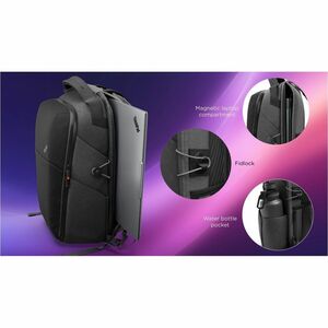 Lenovo Click-Go Tasche (Rucksack) für 40,6 cm (16 Zoll) Notebook - Schwarz, Dunkelgrau - Polyester Körper - Polyester, Sto