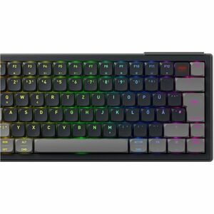 CHERRY XTRFY K63W Pro G8A-2560 Gaming Keyboard - Compact - Wired/Wireless Connectivity - USB 2.0 Type A Interface - RGB LE