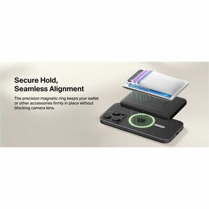Belkin BoostCharge Power Bank - Black - For Qi2-enabled Device, iPhone - 5000 mAh - 20 W - USB Type-C Connector - 1 x USB 