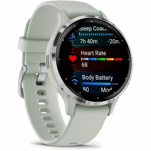 Garmin Venu 3S Smart Watch - Sage Gray Body Color - Phone, Speaker, Text Messaging - Sleep Quality, Stress - GPS - 240 Hou