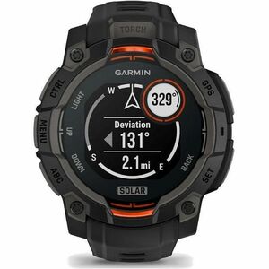 Garmin Instinct 3 Smart Watch - Black, Twilight Body Color - Black, Twilight Band Color - Aluminium Body Material - Fiber 