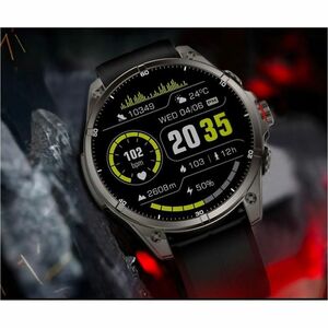 Carneo GTR eXpedition Smart Watch - 11 mm Case Thickness - Titanium Grey Body Color - Glass, Metal Body Material - Silicon