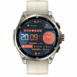 Carneo GTR eXpedition Smart Watch - 11 mm Case Thickness - 44 mm Case Width - Silver, Gray Sand, Titanium Silver Body Colo