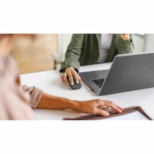 Logitech Mobi Fold for Business Travel Mouse - Bluetooth/Radio Frequency - USB Type C - PixArt PAW3222 - 4 Button(s) - 2 P