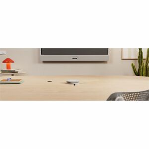 Logitech Com fios Microfone para Voz - Branco - 70 m - 90 Hz para 16 kHz -36 dB - Omnidirecional - Montagem no teto, Supor