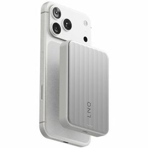 Xtorm LINQ Qi2 Wireless Power Bank - Grey - For iPhone, Mobile Device - 1 x Type-C 30W - Semi-solid-state - 10000 mAh - 25