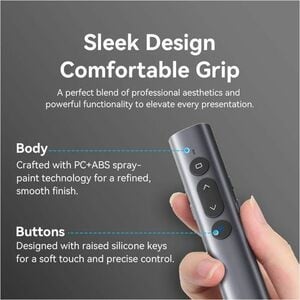 WIRELESS POWERPOINT PRESENTATIO N CLICKER WITH RED LASER POINTER