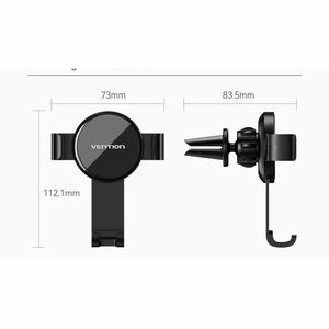 Vention KCSB0 Smartphone, Car, iPhone SmartPhone Holder - 112.1 mm x 73 mm x 83.5 mm x - Thermoplastic Polyurethane (TPU),
