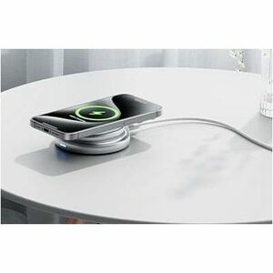 Vention FGE Induction Charger - Silver - For iPhone, Mobile Device - 9 V, 12 V Input - Input connectors: USB - Foldable