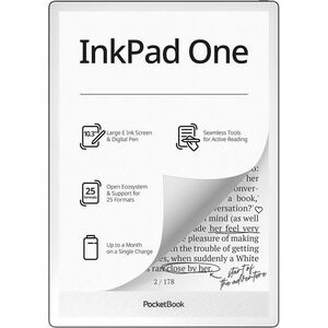 Lettore di testo digitale PocketBook InkPad One - Nero opaco - 32 GB Flash - 26,2 cm (10,3") Display - Touchscreen - 1404 