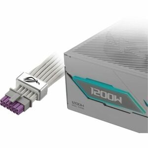 The ROG Equalizer (WHITE) is an etched 12V-2x6 PCIe cable that delivers balanced PSU-to-ROG Equalizer power to minimize cu
