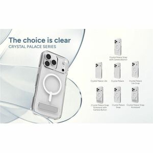 ZAGG Crystal Palace Snap Case for Apple iPhone 17 Pro Max Smartphone - Textured Edge, Textured Grip - Crystal Clear - 1 / 