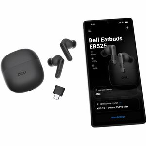 Dell Pro Plus EB525 True Wireless Earbud Stereo Earset - Microsoft Teams Certification - Binaural - In-ear - 30 m (1181.10